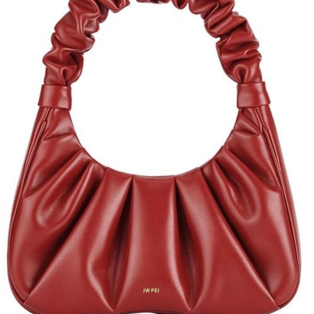 Women's Gabbi Ruched Hobo Handbag Chili Red